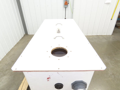 Separator Tank 200 Gal Oil Water Chemical Cleaning Filtration Baffle Fiberglass