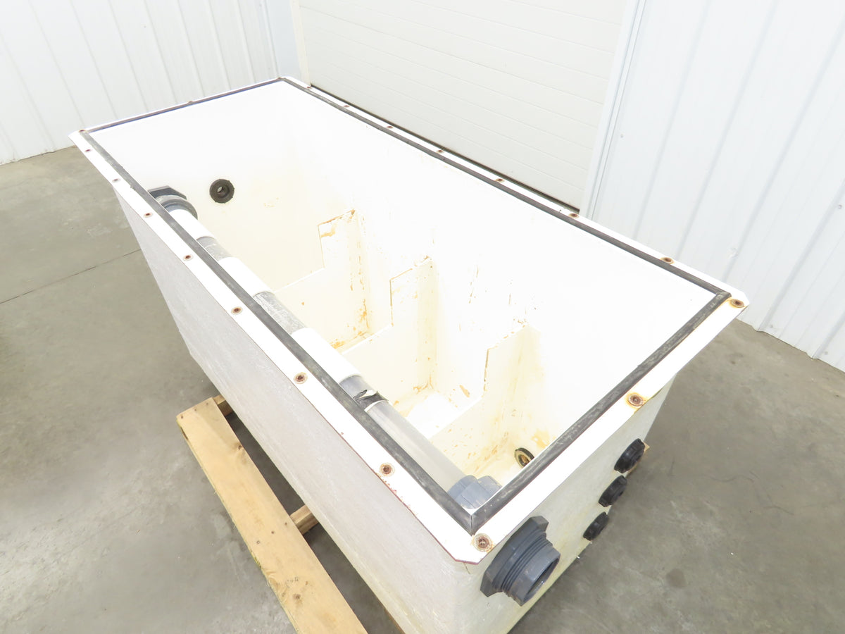 Separator Tank 200 Gal Oil Water Chemical Cleaning Filtration Baffle Fiberglass