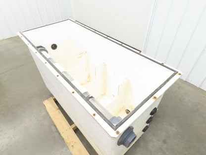 Separator Tank 200 Gal Oil Water Chemical Cleaning Filtration Baffle Fiberglass