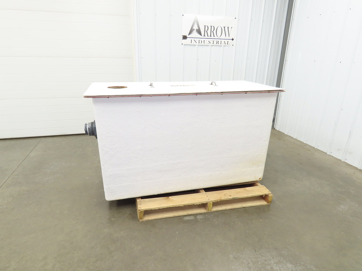 Separator Tank 200 Gal Oil Water Chemical Cleaning Filtration Baffle Fiberglass