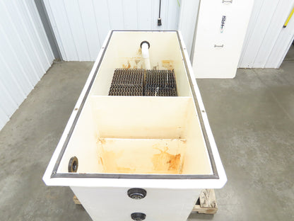 Separator Tank 200 Gal Oil Water Coalescer Plate Pack Filtration Fiberglass