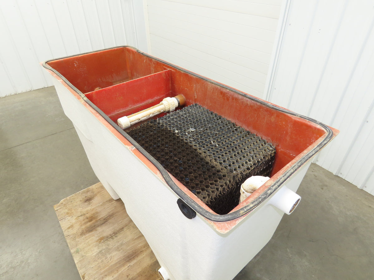 Separator Tank 180 Gal Oil Water Coalescer Plate Pack Filtration Fiberglass