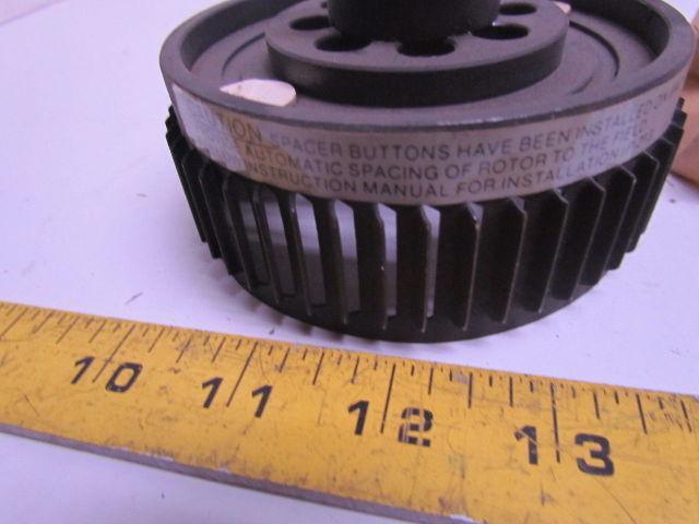 Warner Electric 5370 751 010 Rotor with fan and hub EM-50 5/8" finished bore New