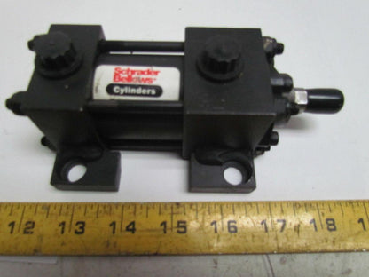 Schrader Pneumatic Air Cylinder 1-1/2" Bore 1/2" Stroke Side Lug Mount 250 psi