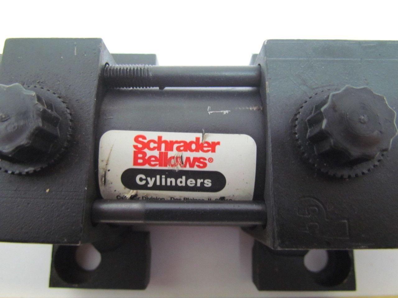 Schrader Pneumatic Air Cylinder 1-1/2" Bore 1/2" Stroke Side Lug Mount 250 psi