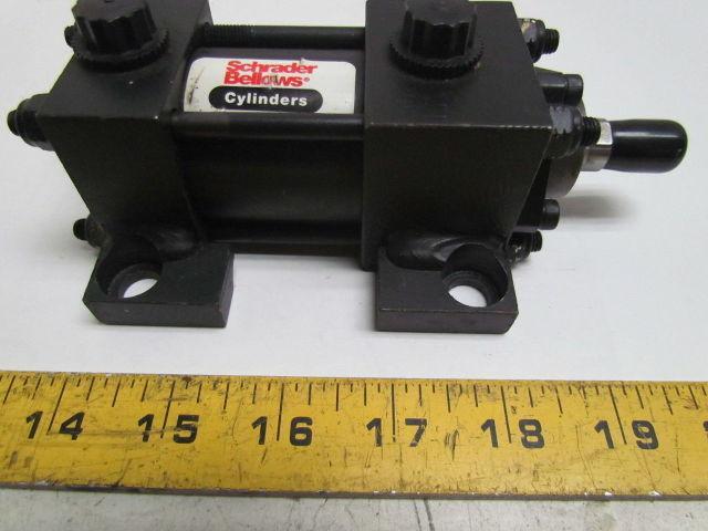 Schrader Pneumatic Air Cylinder 1-1/2" Bore 1/2" Stroke Side Lug Mount 250 psi