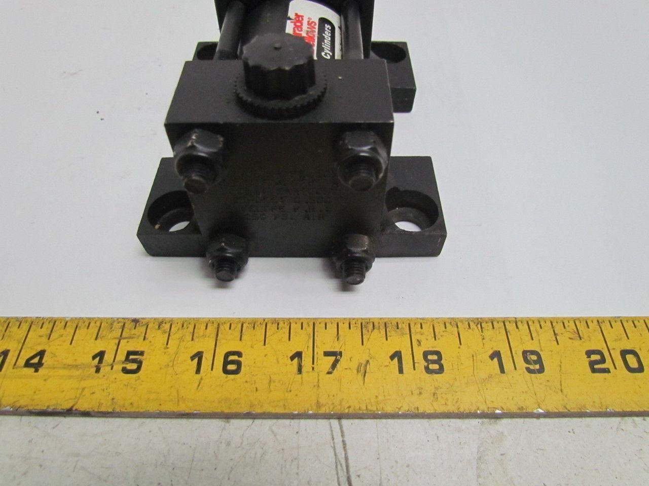 Schrader Pneumatic Air Cylinder 1-1/2" Bore 1/2" Stroke Side Lug Mount 250 psi