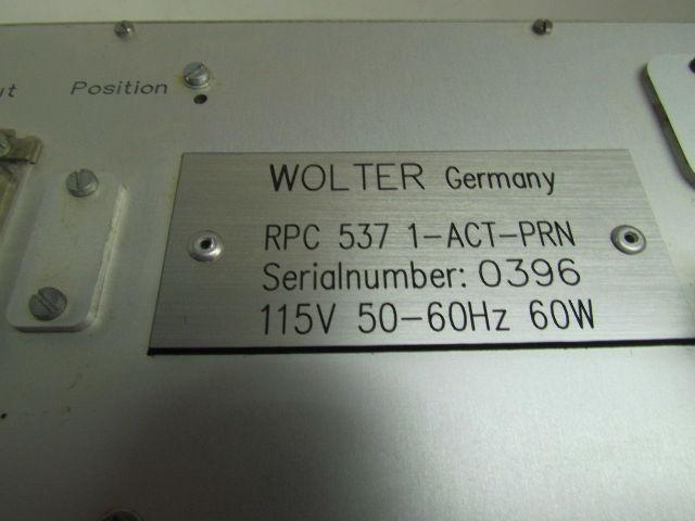 Wolter RPC 537 1-ACT-PRN RPC 537 RS232 Programmer Controller