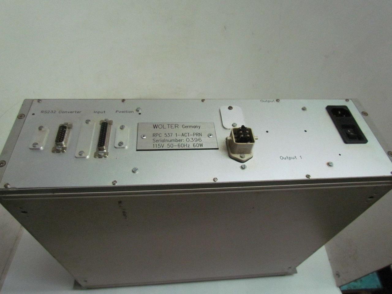 Wolter RPC 537 1-ACT-PRN RPC 537 RS232 Programmer Controller