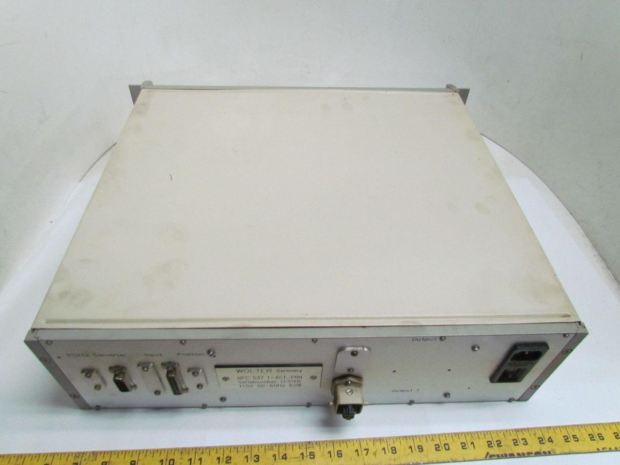 Wolter RPC 537 1-ACT-PRN RPC 537 RS232 Programmer Controller