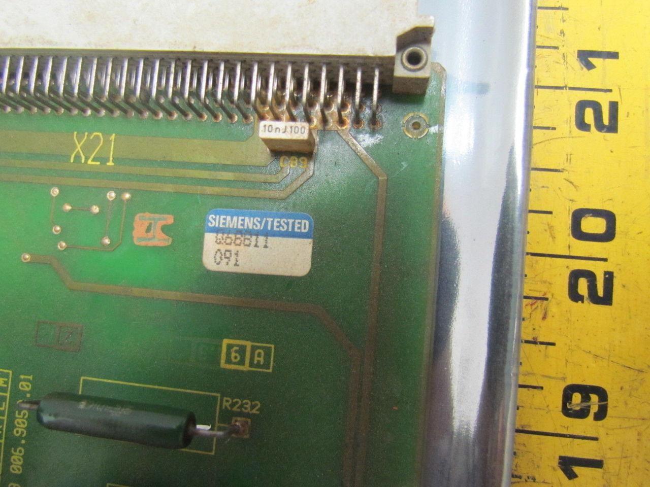 Siemens 6 EW 1890-0AB Power Supply Fan Tray Circuit Board