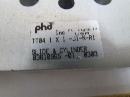PHD TT04 1X1-J1-N-R1 Pneumatic Slide Tandem 1-1/8"Bore Cylinders 1"Stroke