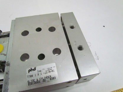 PHD TT04 1X1-J1-N-R1 Pneumatic Slide Tandem 1-1/8"Bore Cylinders 1"Stroke