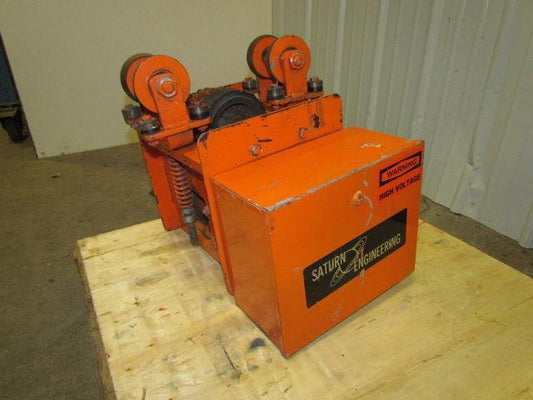 Saturn T-144 Hoist tractor Power Drive trolley 4000LB 2Ton 110FPM 3ph 460V