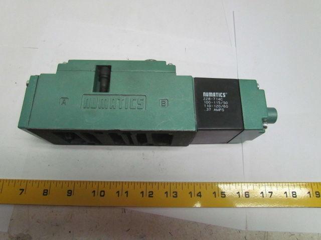 Numatics A23SA400F000030 A23SA43AF000030 Pneumatic Solenoid Valve 120V 150psi