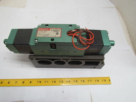 Numatics A23SS415F A23SS400F Pneumatic Solenoid Valve w/Manifold Block 120V