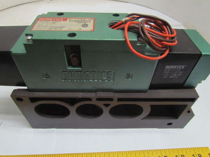 Numatics A23SS415F A23SS400F Pneumatic Solenoid Valve w/Manifold Block 120V