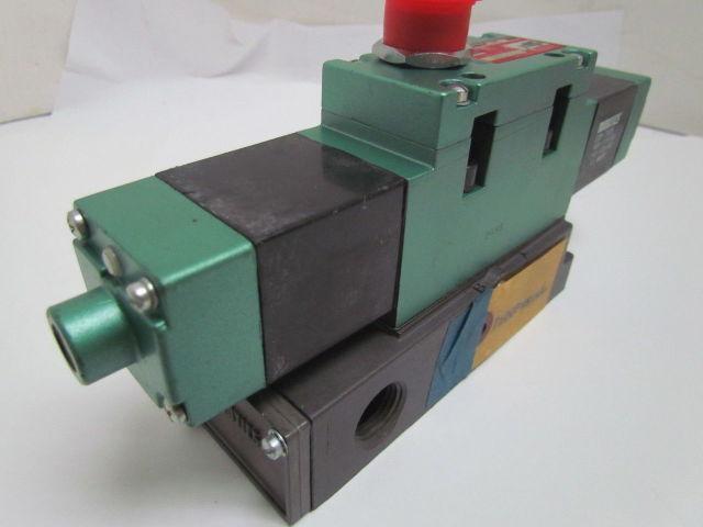 Numatics A12SS43AS A12SS400S Solenoid Valve W/Manifold 120V .12Amps