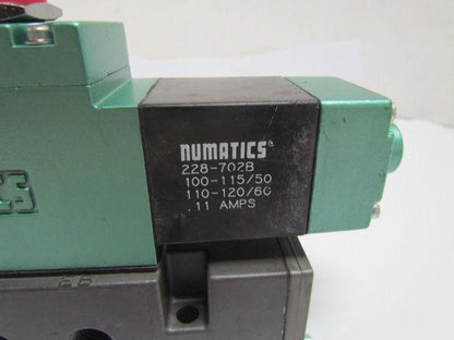Numatics A12SS43AS A12SS400S Solenoid Valve W/Manifold 120V .12Amps