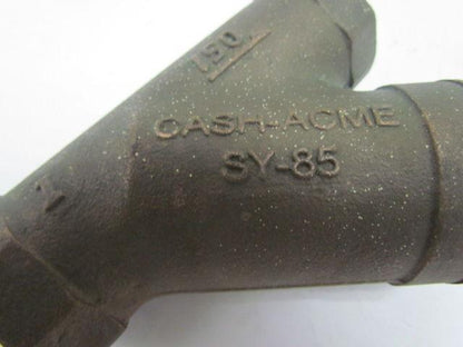 Cash-ACME SY-85 1" NPT Cast Iron Y-Plumbing Strainer NEW