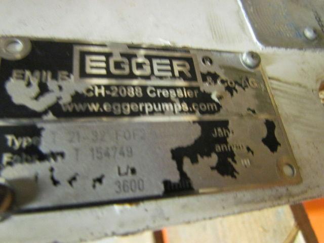 Emile Egger T 21-32 F0F2 5 HP Turo Vortex Pump 1-1/4x1-1/4" Wet Pit Type