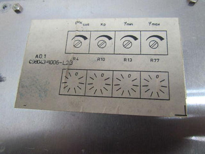 Siemens 6-RA-8261-3B Circuit Board, Field Supply Unit-For Parts or Repair
