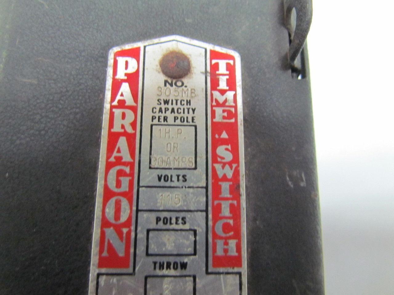 Paragon Electric 305MB Time Switch Electric Timer 30 Amp 1-Pole 2-Throw