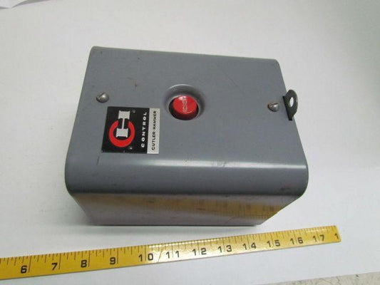 Cutler Hammer 10176 10176H25A Enclosed Overload Relay Reset Switch Single Coil