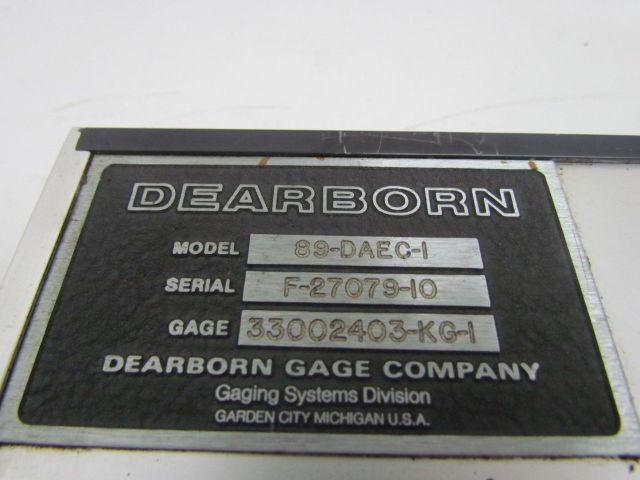 Dearbor Gage 89-DAEC-1 33002403-KG-1 Precision Gaging System Air-Electronic