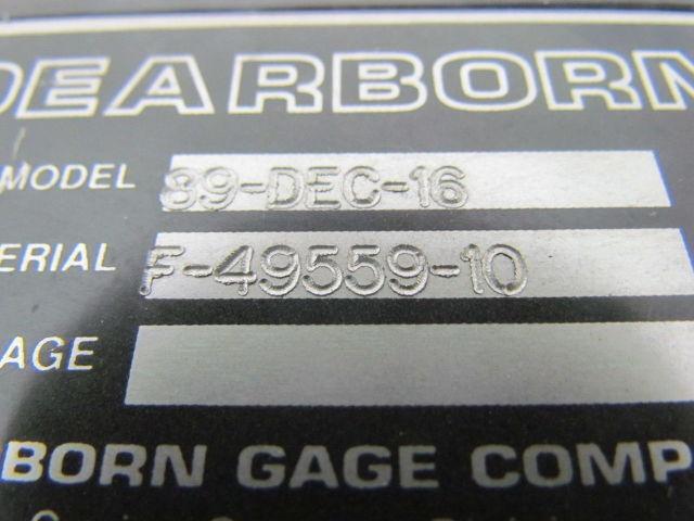 Dearborn Gage 89-DEC-16 Precision Gaging System Air-Electronic