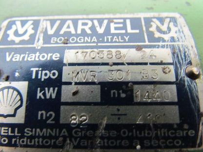 Varvel MVR 301 B3 Gear Box Speed Reducer 3.6:1 Ratio
