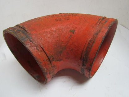 Victaulic No 10 8" 90 Degree Grooved End Pipe Fitting Short Elbow