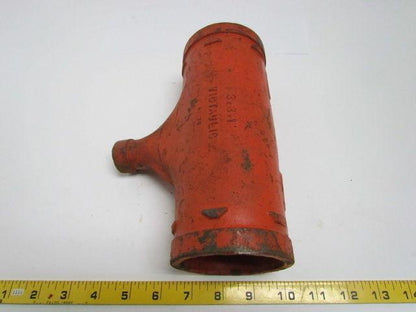 Vitaulic No 25 3x3x1" Grooved End Reducing Tee Pipe Fitting