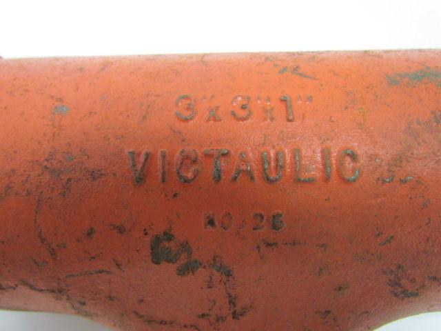Vitaulic No 25 3x3x1" Grooved End Reducing Tee Pipe Fitting