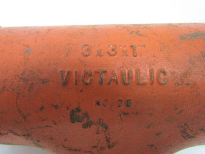 Vitaulic No 25 3x3x1" Grooved End Reducing Tee Pipe Fitting
