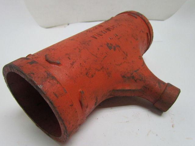 Vitaulic No 25 3x3x1" Grooved End Reducing Tee Pipe Fitting
