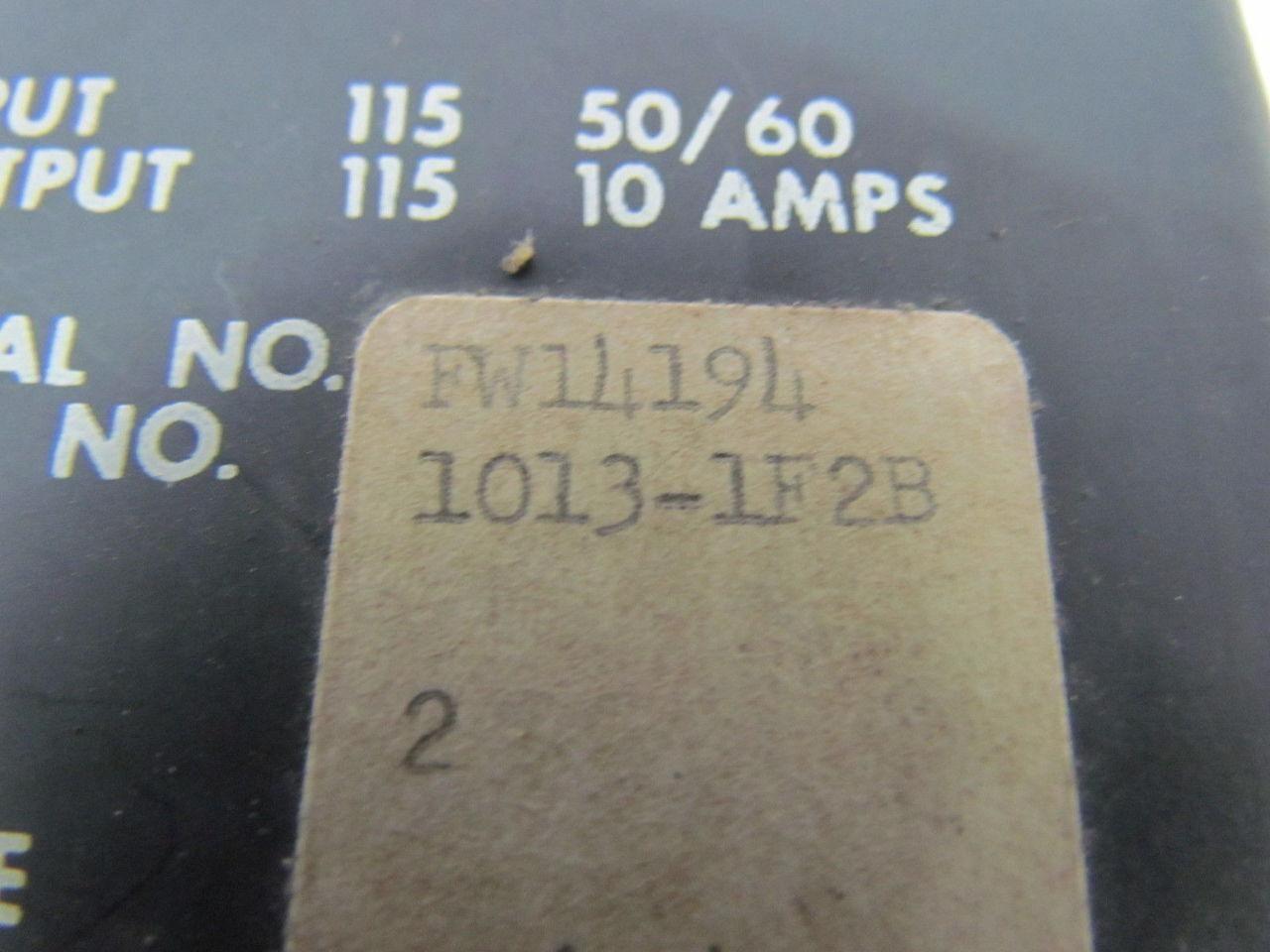 Industrial Solid State Control 1013-1F2B Type 2 .06-5 Range 115V Timer Off delay