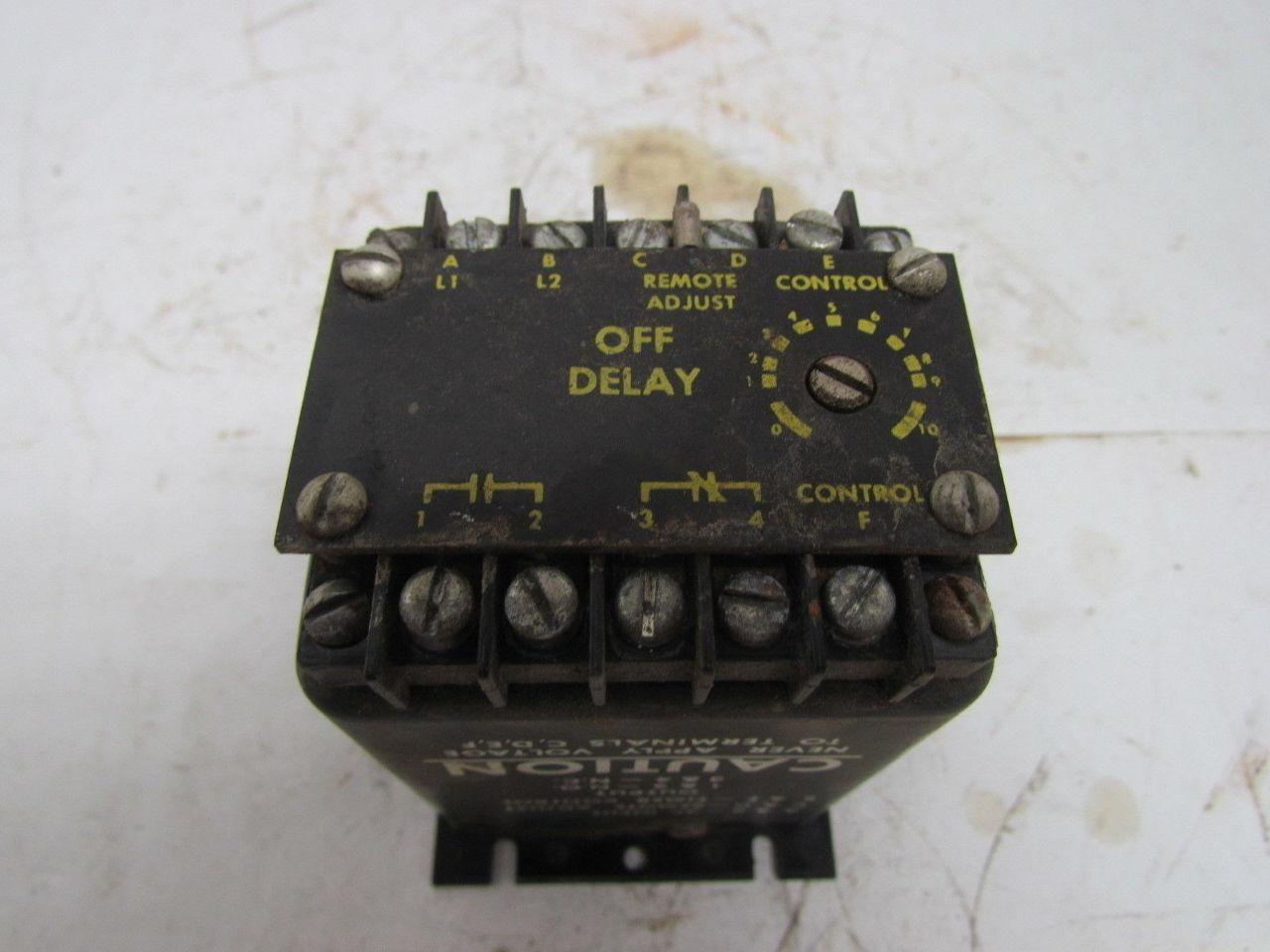 Industrial Solid State Control 1013-1F2B Type 2 .06-5 Range 115V Timer Off delay