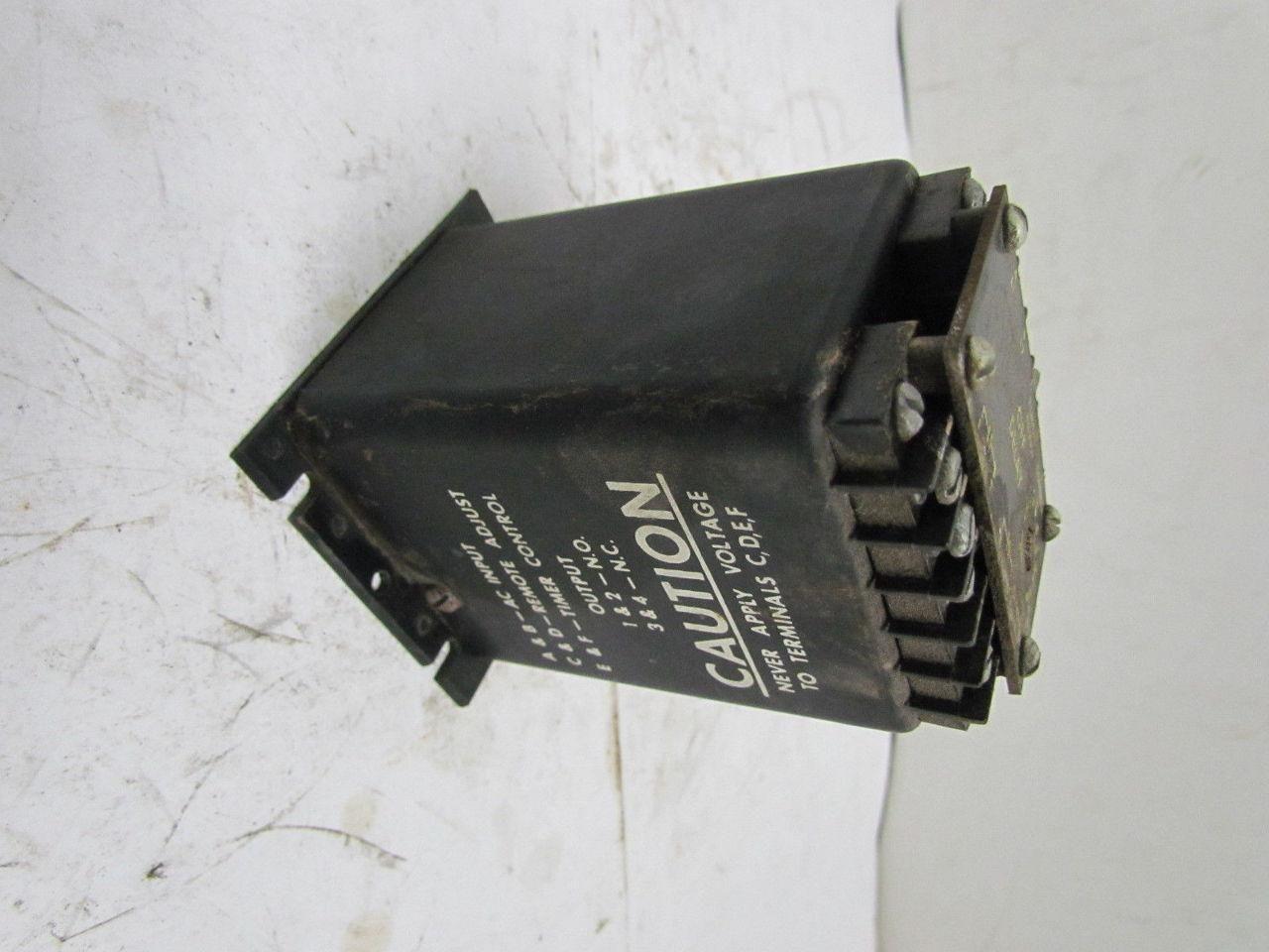 Industrial Solid State Control 1013-1F2B Type 2 .06-5 Range 115V Timer Off delay