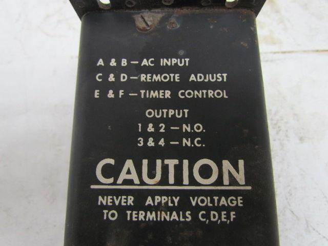 Industrial Solid State Control 1013-1F2B Type 2 .06-5 Range 115V Timer Off delay