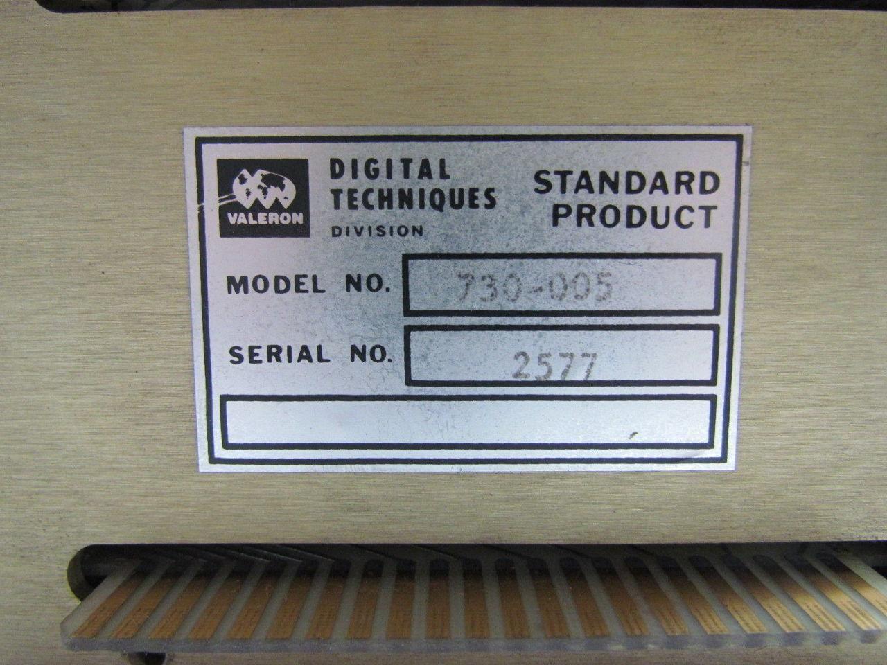 Valeron 730-005 Digital Techniques Compensator Display Module