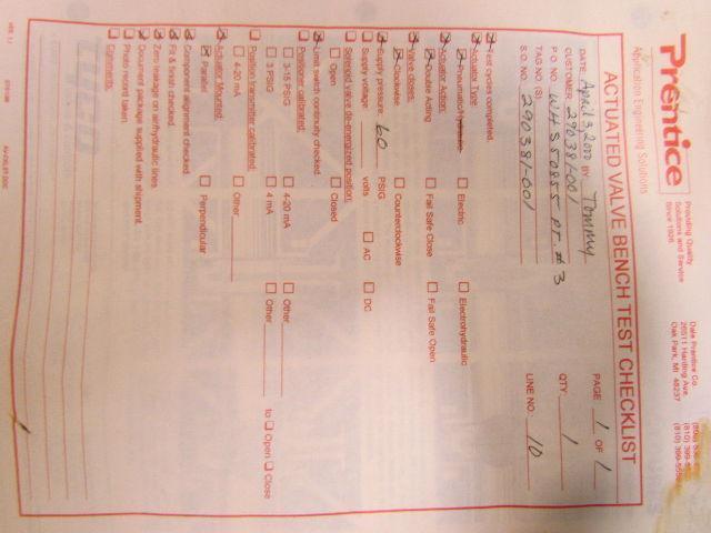 Keystone Tyco 79U-181U-C000-A00 Pneumatic Acuator 14" Butterfly Valve AR1 071