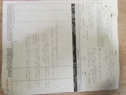 Keystone Tyco 79U-181U-C000-A00 Pneumatic Acuator 14" Butterfly Valve AR1 071