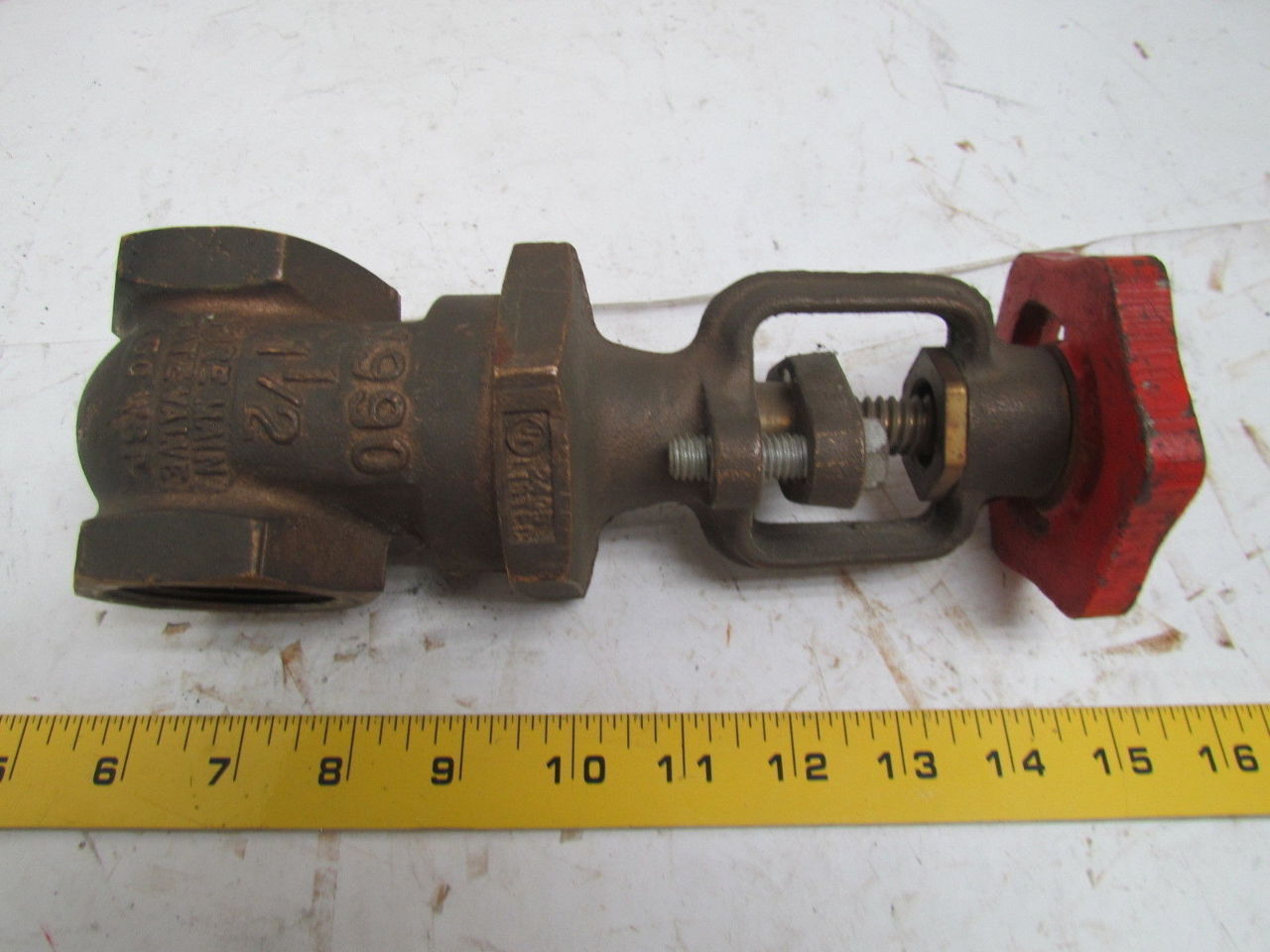 United 1990 Fire Main Gate Valve 1-1/2" NPT 175 WOG 150 WSP