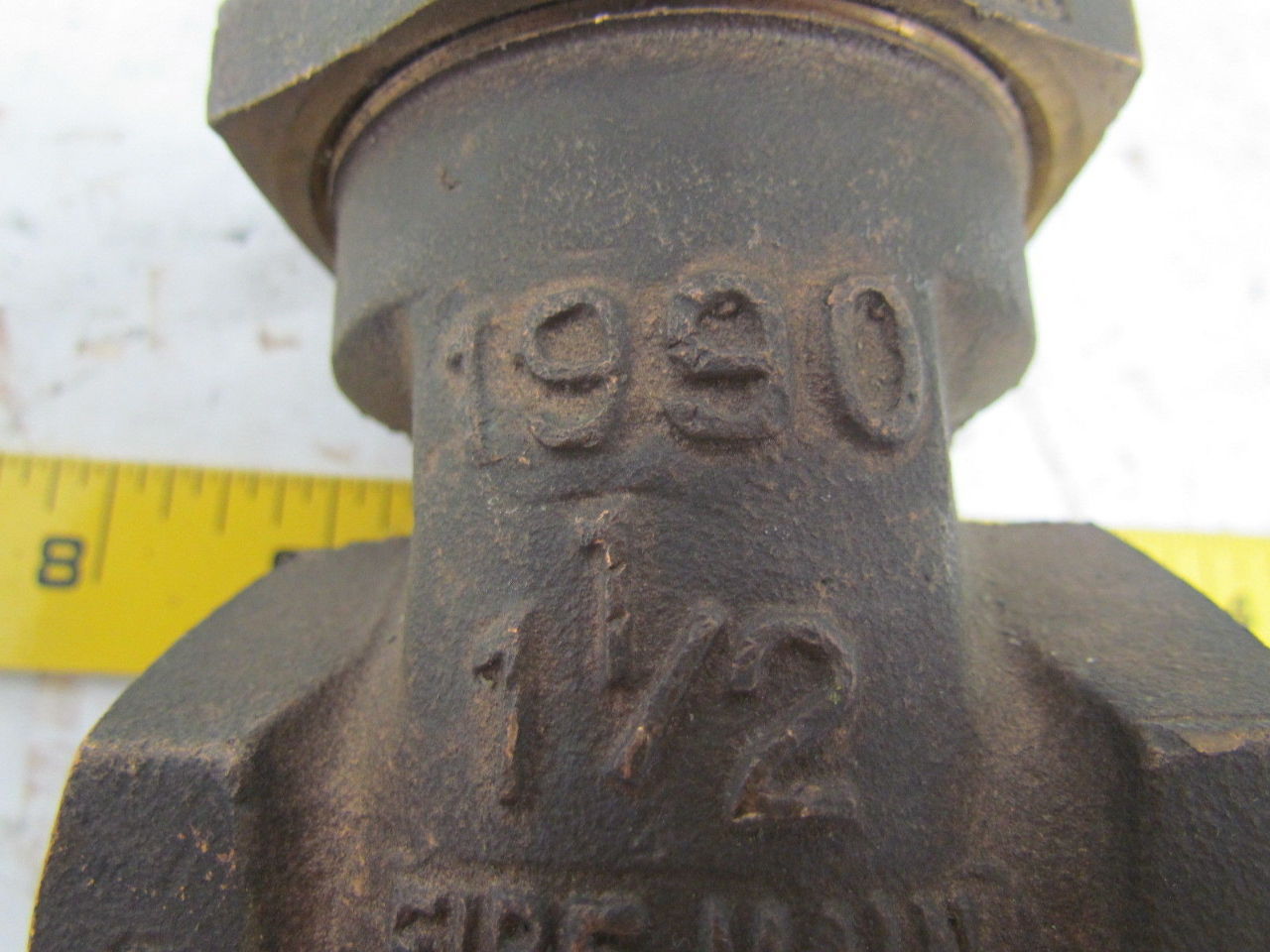 United 1990 Fire Main Gate Valve 1-1/2" NPT 175 WOG 150 WSP