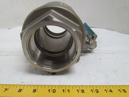 Ohio Valve 266-Ft CF8M 3" NPT Stainless Steel Ball Valve Full Port USA NEW