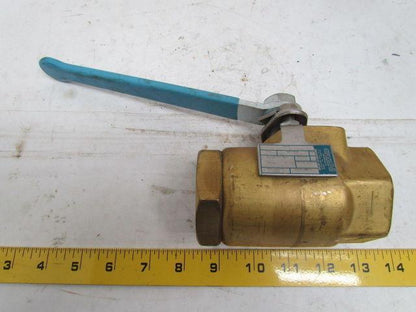 Neles-Jamesbury A 1100 TT 1-1/2" NPT Brass Ball Valve Model B Class 150 NEW
