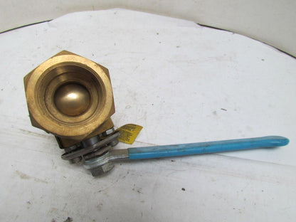 Neles-Jamesbury A 1100 TT 1-1/2" NPT Brass Ball Valve Model B Class 150 NEW