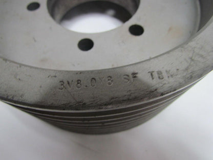 3V8.0x8 SF 8/3V8.0-SF 8-Groove 3V Belt QD Sheave 3" Bore QD SF Bushing 8" OD