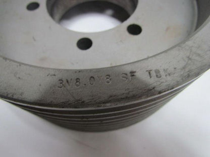 3V8.0x8 SF 8/3V8.0-SF 8-Groove 3V Belt QD Sheave 3" Bore QD SF Bushing 8" OD